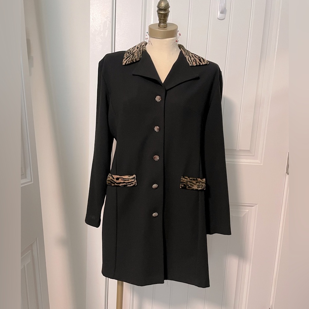 Vintage 90s leopard print jacket 11/12